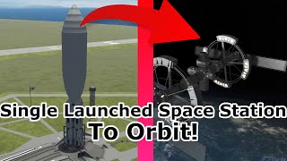 Single Launch Space Station | MODDED KSP
