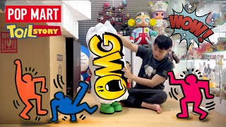 泡泡瑪特｜POPMART - MEGA COLLECTION 1000% SPACE MOLLY Keith Haring Unboxing 开箱!!