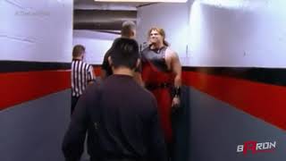 Unseen Kane without mask in Backstage