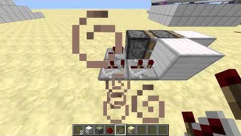 Minecraft 1.3.2/1.4 Tutorial - Double Piston Extender (Flush with the Wall)