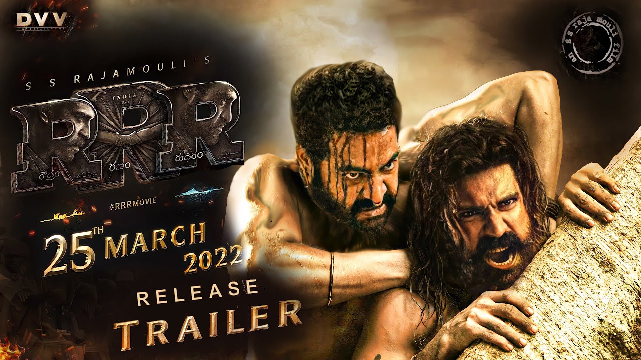 RRR Release Trailer – Ram Charan, NTR | RRR New Trailer | RRR Official Trailer | Rajamouli