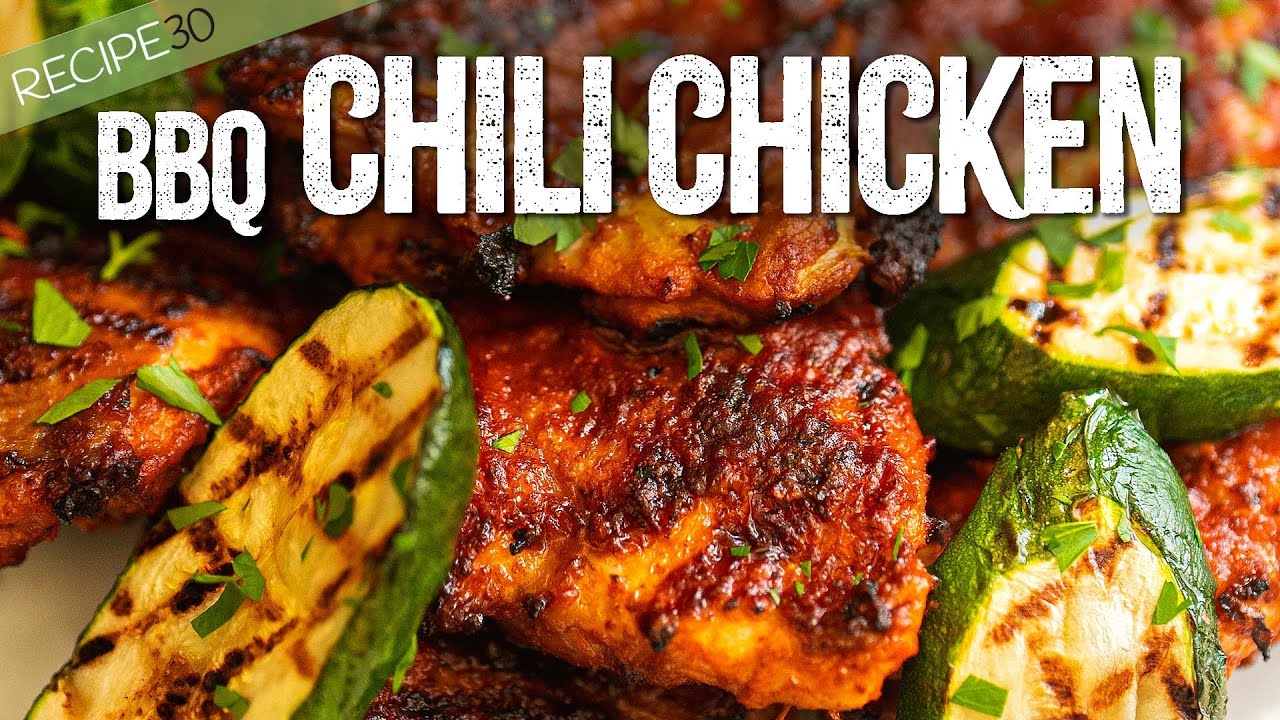 BBQ CHICKEN HARISSA the best garlic chili BBQ chicken recipe! YouTube