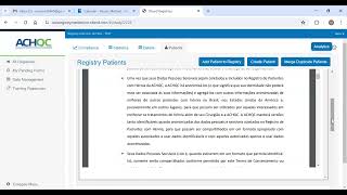 eConsenting in the ACHQC Registry