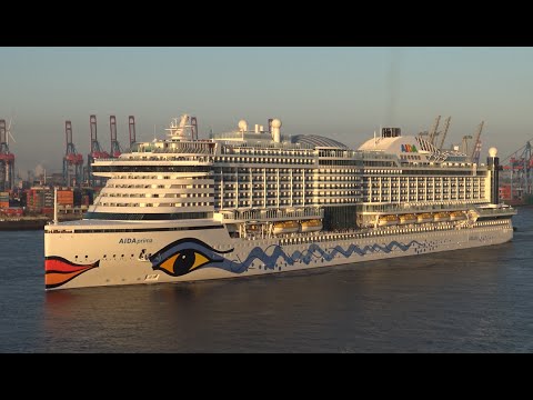 Neu | AIDAprima Erstanlauf in Hamburg 21.4.2016 in 4K