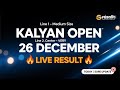 Kalyan Open 26 December 2025 Final Result