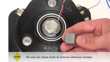 Vibration Sensor Calibration Adhesive Mount Removal