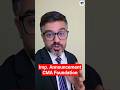 Important Announcement CMA Foundation | #shorts