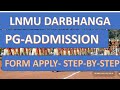 LALIT NARAYAN MITHILA UNIVERSITY DARBHANGA PG ADMISSION DETAILS #LNMU #LalitNarayanMithilaUniversity