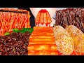 ASMR BLACK BEAN NOODLES, MOZZARELLA CORN DOG, SPICY TTEOKBOKKI 떡볶이, 짜장라면,모짜렐라 핫도그 EATING SOUNDS 먹방