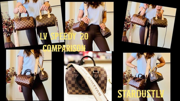 Speedy 20 monogram with Beige Bandoulière review + mod shots & LV