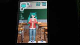 Playing with iOS App Music Girl Hatsune Miku screenshot 2