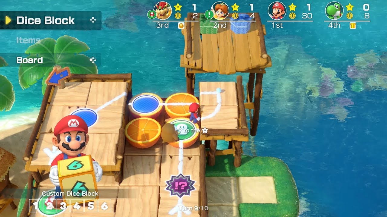 Super Mario Party #37 Megafruit Paradise Mario vs Daisy vs Yoshi vs Bowser