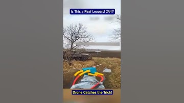 Leopard 2A4 Turns Out to Be a Dummy – Drone Catches the Trick!