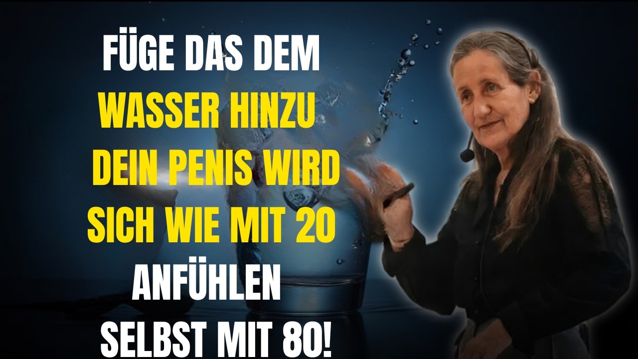 Trink nach 50 kein pures Wasser mehr! Füge dieses Mineral hinzu   für starke Durchblutung!
