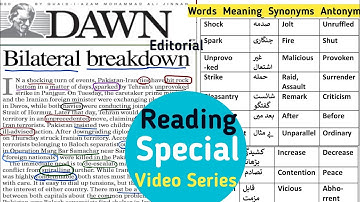 Dawn Editorial With Urdu Translation| Editorial Analysis| Dawn Opinion| English newspaper reading|