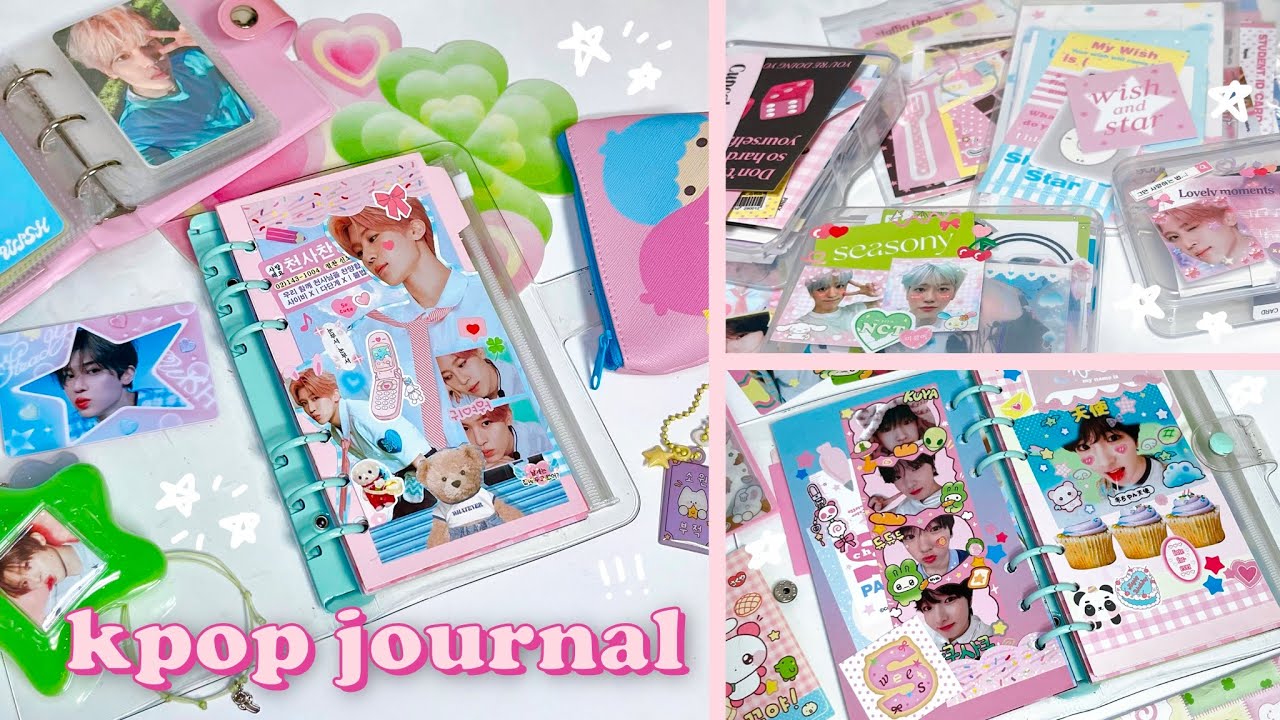 journal with me + haul de papelaria + unboxing ⭐️ voltando pro kpop journal por causa do nct wish
