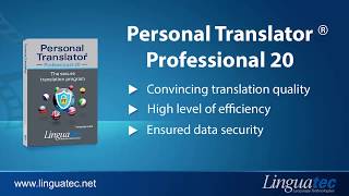 Translation Software Personal Translator 20 – Professional, Net and Intranet by Linguatec screenshot 5