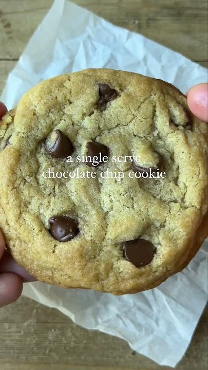 Single serve chocolate chip cookie!