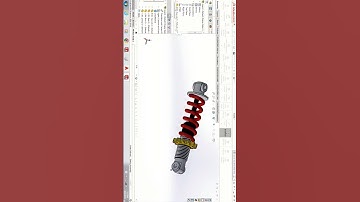 look😱🤯 this shock absorber is designed in #SolidWorks, #design