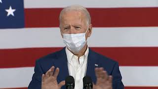 Joe Biden delivers remarks in Manitowoc, Wisconsin