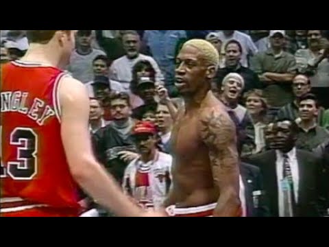 Dennis Rodman Heated Moments 1996 NBA Finals 