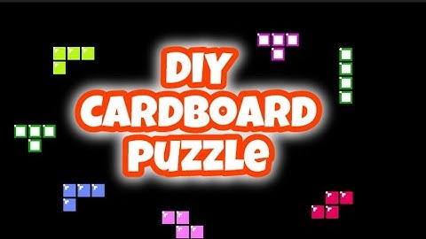 DIY cardboard puzzle for kids | Tetris game | Best activity for 3 to 5 years | Arts A2Z