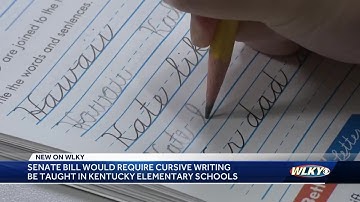 Senate bill would require cursive writing be taught in Kentucky elementary schools