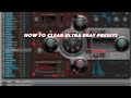 Logic Ultra Beat, How to Clear Presets
