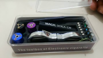 (DIY 6 - in - 1 CW Coil Winder Kit RBA Coil Jig Coiling - BLACK) Tool box from GEARBEST