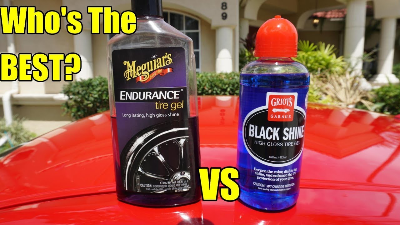 Meguiar's Endurance Gel VS Griot's Garage Black Shine Tire Gel Comparison  on my GTR. 