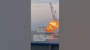 Russian drone hits Turkish ships in Ukraine | AJ #shorts