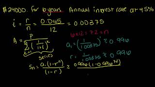 enVision Algebra 2 Topic 6-7 Example 6: Use a Finite Geometric Series