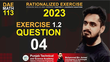 DAE MATH 113 Chapter 1 Exercise 1.2 Question 4 #math113