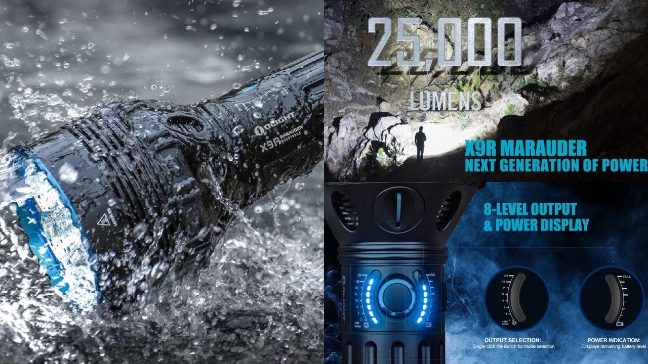 Olight X9R Marauder 25,000 lumens  it’s a BEAST ! 