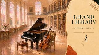 Grand Library Chamber Music 📚 Classical Piano & Strings for Study, Work & Reading | 2 Hours