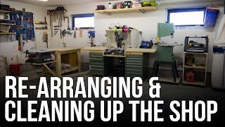 Shop cleanup / Re-arrangement / Building a quick and dirty planer stand Doing some spring cleaning in the shop / garage. Re-arranging my setup to make it more functional. Also desided to build quick ...