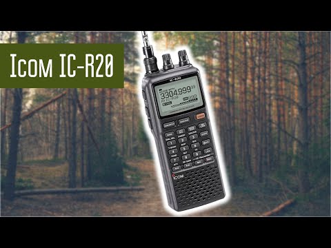 Icom IC-R20 принимает КВ в лесу.