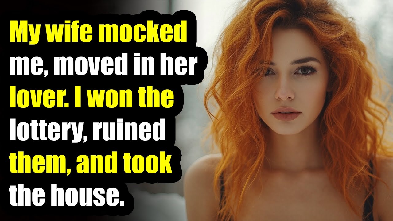 My wife mocked me, moved in her lover. I won the lottery, ruined them
