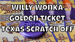 🍫 Willy Wonka Golden Ticket Texas Lottery Scratch Off