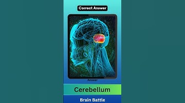 Quiz 7 | Which part of the brain controls balance and coordination? |  #quiz #bodyfacts  #mcqs