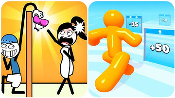 Thief Puzzle vs Tall Man Run  top  adventure  Max All Levels Android iOS Gameplay