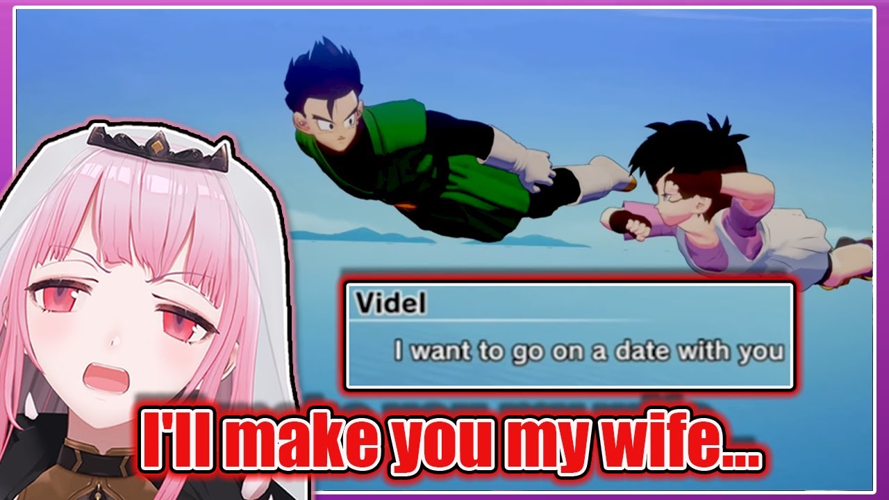 Calli Reaction to Videl Saying She Wants a Date with Gohan Dragon Ball Z: Kakarot【Hololive EN】