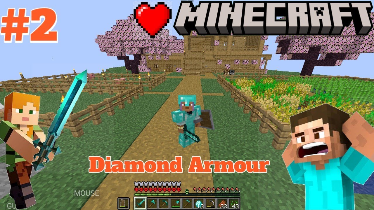 Minecraft PE survival series part 2 | Minecraft 1.21 survival Gameplay ...