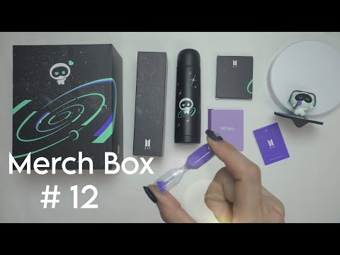 BTS Merch Box #12 Unboxing relaxing ASMR 방탄소년단 머치박스 12 언