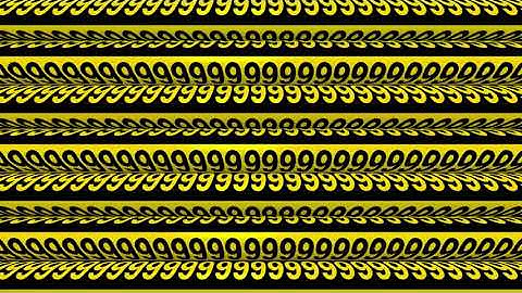 Number 9 rolling digital signage black and gold 1 hour loop