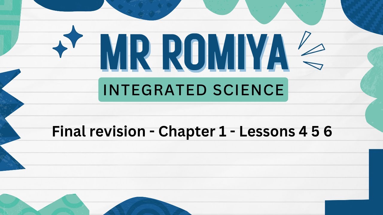 Final revision 1st sec Chapter 1 lessons 4,5,6 - YouTube