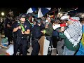 Watch police confront ucla protesters a