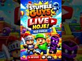 LIVE HOJE ÀS (21:00) 🌙 STUMBLE GUYS | GAMEPLAYS #stumbleguys #gameplays #gameshorts #shorts