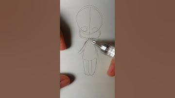 Khi nét semi vẽ chibi #shorts