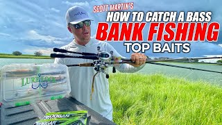 How to Catch a Bass BANK FISHING  Best Lures w/ Scott Martin